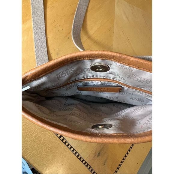 Michael Kors Monogram Logo Crossbody Bag - Picture 5 of 9